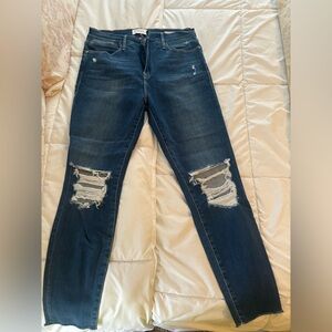 Frame le high skinny crop jeans